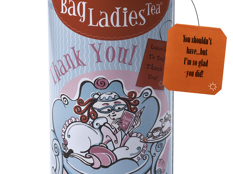 Bag Ladies Tea Thank You Tea Tin
