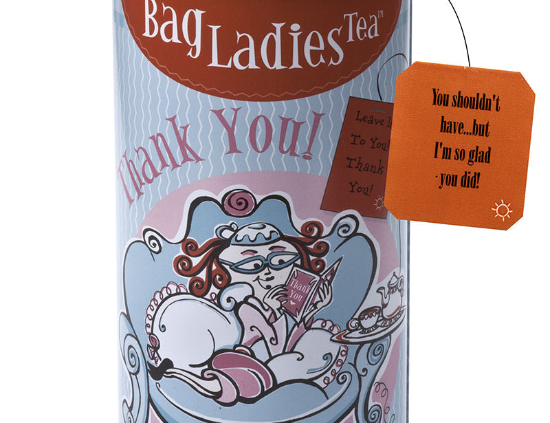 Bag Ladies Tea Thank You Tea Tin